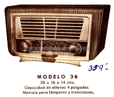 Mueble para radio AM 36; Fortuny, (ID = 2316349) Gehäuse