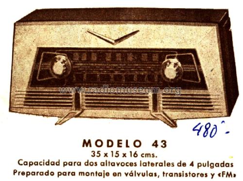 Mueble para radio AM 43; Fortuny, (ID = 2316352) Gehäuse