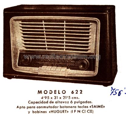 Mueble para radio AM 622; Fortuny, (ID = 2316531) Gehäuse