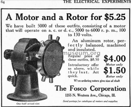 Rotary Spark Gap ; Fosco Corporation, (ID = 1726738) Amateur-D