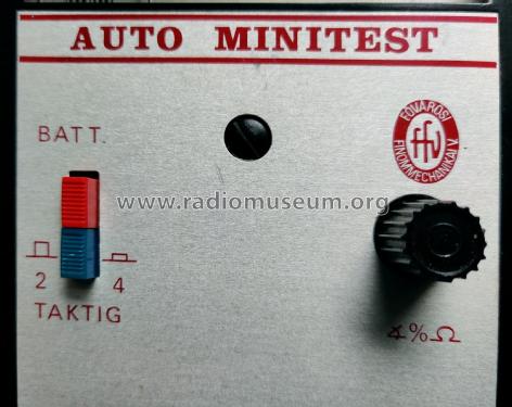 Auto Minitest AMT III.; Fövárosi (ID = 2680314) Equipment