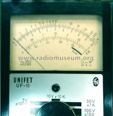 UNIFET V-A-Ohm Meter UF-11; Fövárosi (ID = 2932887) Equipment