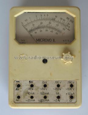 V-A-Ohm Meter Microvo II.; Fövárosi (ID = 1236216) Equipment