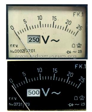 Voltmeter FK.1; Fövárosi (ID = 3084248) Equipment