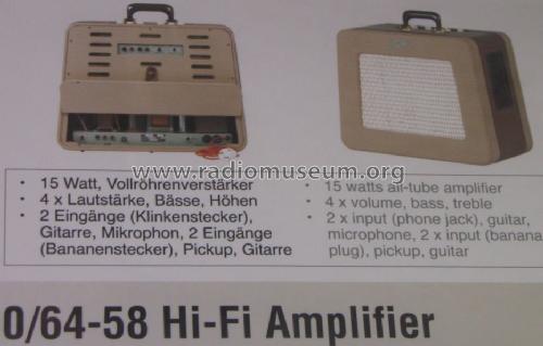 3-D-de-Luxe 0/64-58; Framus Marke, Wilfer (ID = 1299758) Ampl/Mixer