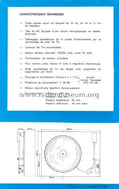 Platine manuelle M394; France Platines, (ID = 2077141) R-Player