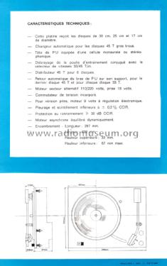 Platine mini-changeur C290; France Platines, (ID = 2070884) R-Player