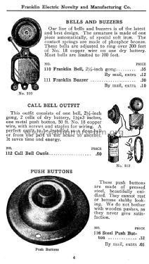 High Grade Electrical Apparatus & Electrical Suppl Catalogue No. 2; Franklin Electric (ID = 1136233) Paper