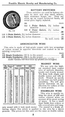 High Grade Electrical Apparatus & Electrical Suppl Catalogue No. 2; Franklin Electric (ID = 1136236) Paper