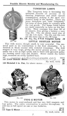 High Grade Electrical Apparatus & Electrical Suppl Catalogue No. 2; Franklin Electric (ID = 1136238) Paper