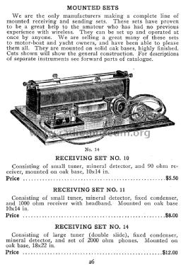 Receiving Set No. 10; Franklin Electric (ID = 1135877) Crystal