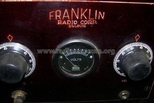 Four-Tube Receiver ; Franklin Radio Corp. (ID = 2542416) Radio