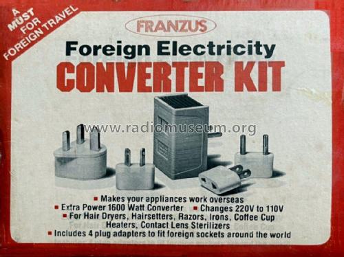 Travel Smart 1600 W Converter 220 / 110 V D263465; Franzus Co.; Beacon (ID = 3001736) A-courant