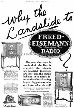 NR-80-AC metal; Freed-Eisemann Radio (ID = 1346202) Radio