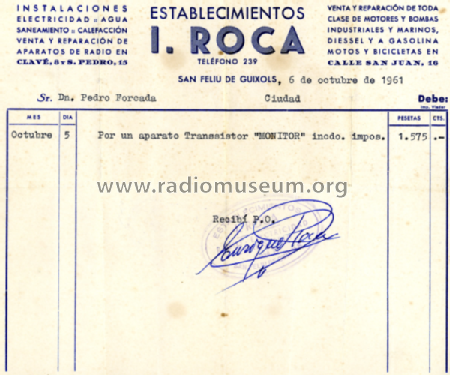 Monitor T-461; Freixa, L., (ID = 2683376) Radio