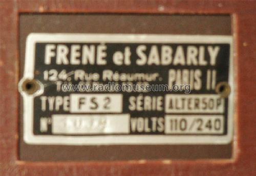 FS2; Fréné et Sabarly; (ID = 1238266) Radio