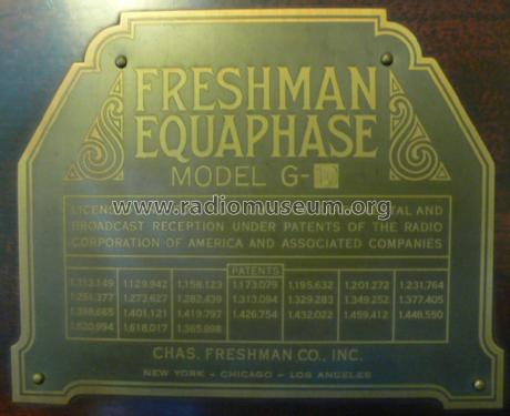 Equaphase G10; Freshman Co. Inc., (ID = 1008268) Radio