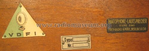Pantophone 590; Frey-Radio GmbH, (ID = 1008811) Altavoz-Au