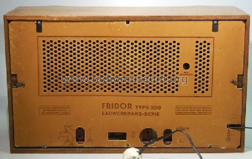 220; Fridor Fabrieken, N. (ID = 347231) Radio