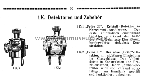 Aufsteck-Detektor Friho 21; Friho, Fritz Hofmann (ID = 3069564) Radio part