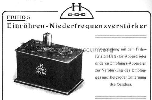 NF-Verstärker Friho 5; Friho, Fritz Hofmann (ID = 652516) Ampl/Mixer