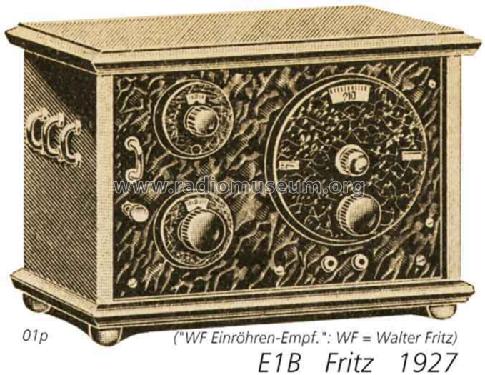 Audion E1B; Fritz, Walter, (ID = 1602) Radio