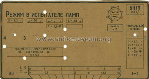 Испытатель радиоламп ИЛ-12 Tube Tester IL-12; Frunze Radio Works, (ID = 2583534) Equipment