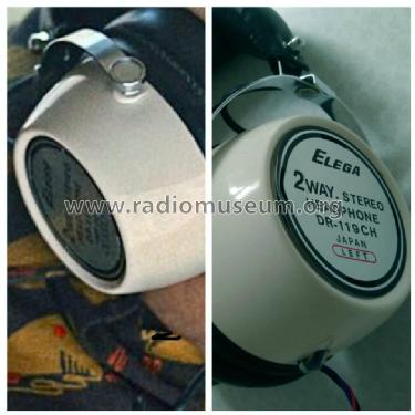 Elega - Hi-Fi Stereo Headphone DR-119C; Fujiki Electric Co. (ID = 2468389) Parleur