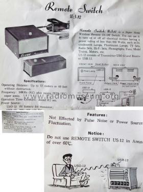 Elega Remote Switch US-12 - USR-12 - USO-12; Fujiki Electric Co. (ID = 1304611) Misc