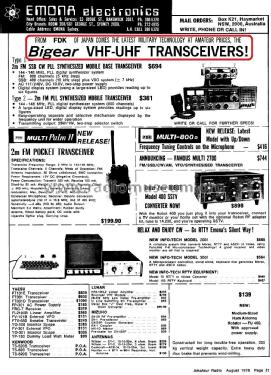 Bigear, 2m PLL Base Transceiver Type 1; Fukuyama Electronics (ID = 2845823) Amat TRX