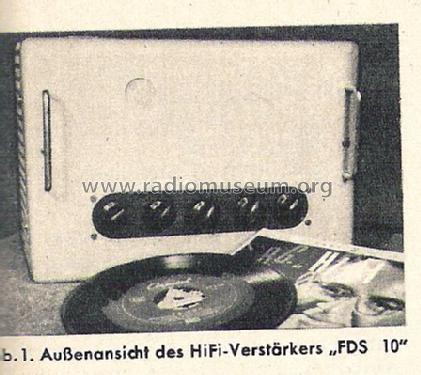 Hifi-Verstärker FDS-10; Funk-Technik, Labor (ID = 1613945) Ampl/Mixer