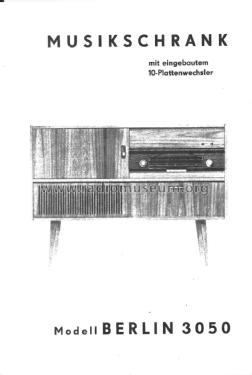 Musikschrank Berlin 3050; Funk- und (ID = 2562462) Radio