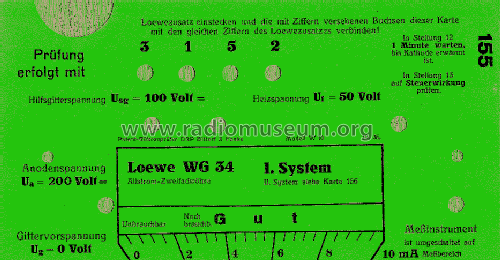 Adapter für Loewe Röhren für RPG W12, W16; Funke, Max, Weida/Th (ID = 1421972) Equipment