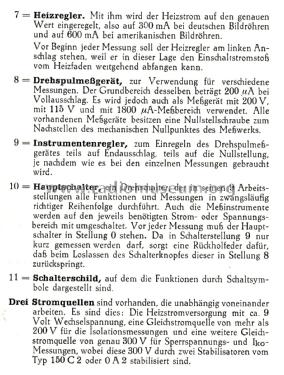 Bildröhrenprüfgerät W21; Funke, Max, Weida/Th (ID = 2761253) Equipment