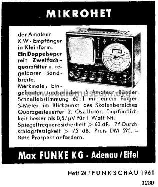 Mikrohet DARC-Standardgerät Nr. 6; Funke, Max, Weida/Th (ID = 2870297) Amateur-R