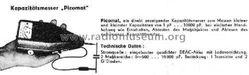 Picomat ; Funke, Max, Weida/Th (ID = 211745) Equipment