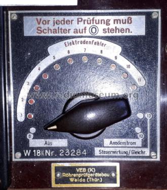 Röhrenprüfgerät W18K; Funke, Max, Weida/Th (ID = 2743085) Equipment