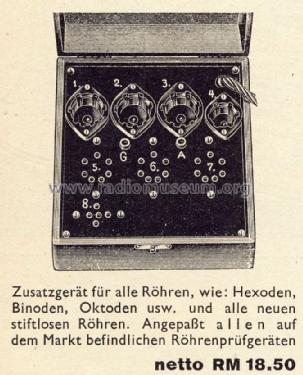 Röhren-Prüfgerät 69W; Funkpraxis; Breslau (ID = 1268776) Ausrüstung