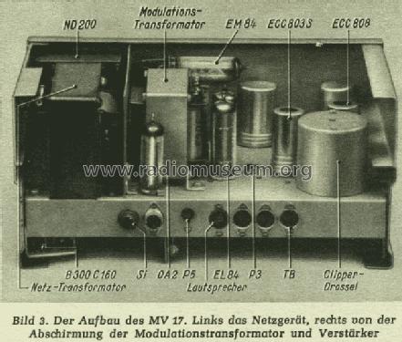UKW-Kleinsender 2m-Band TX 10 W mit Modulationsverstärker MV 17 ; Funkschau, Franzis- (ID = 1067133) Amateur-T