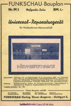 Universal-Reparaturgerät für Wechselstrom-Netzanschluß ; Funkschau, Franzis- (ID = 2797293) Ausrüstung
