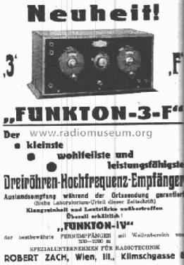 Funkton 3F ; Funkton, Rob.Zach & (ID = 10365) Radio