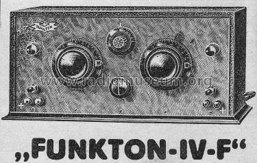 Funkton IV F ; Funkton, Rob.Zach & (ID = 66914) Radio