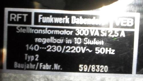 Stelltransformator 2; Funkwerk Dabendorf (ID = 1540844) A-courant