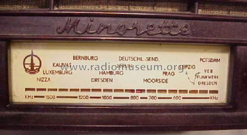 Minorette A201; Funkwerk Dresden, (ID = 21633) Radio