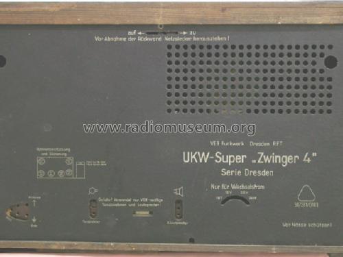 UKW-Super Zwinger 4 / Serie Dresden; Funkwerk Dresden, (ID = 58539) Radio