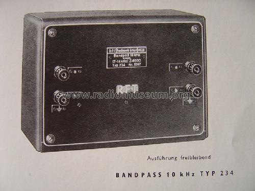 Bandpass 10 KHz Typ 234; Funkwerk Erfurt, VEB (ID = 737309) Equipment