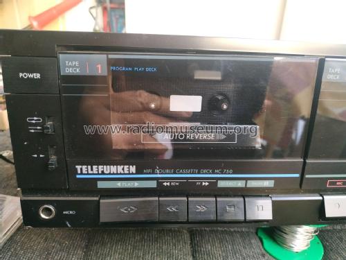 HIFI Double Cassette Deck HC750; Telefunken (ID = 2977275) R-Player