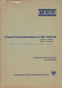 Frequenz-Periodendauermesser S-2101.520; Funkwerk Erfurt, VEB (ID = 1884298) Equipment