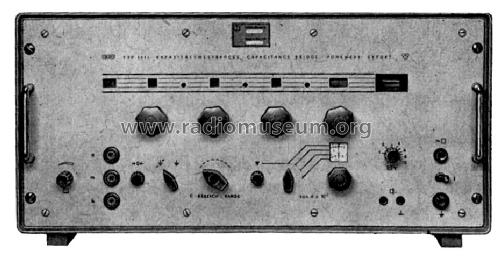 Kapazitätsmessbrücke 1511; Funkwerk Erfurt, VEB (ID = 925676) Equipment