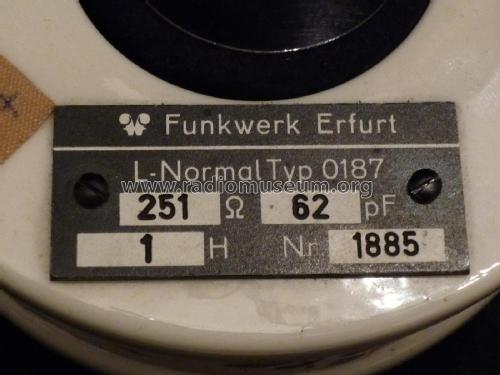 L-Normal für NF 0187; Funkwerk Erfurt, VEB (ID = 2142942) Equipment